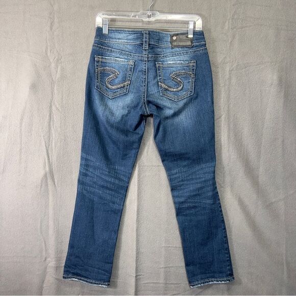 Silver Jeans Suki Mid Capri size 26 women’s denim crop pants W26/L22½ - Picture 6 of 10